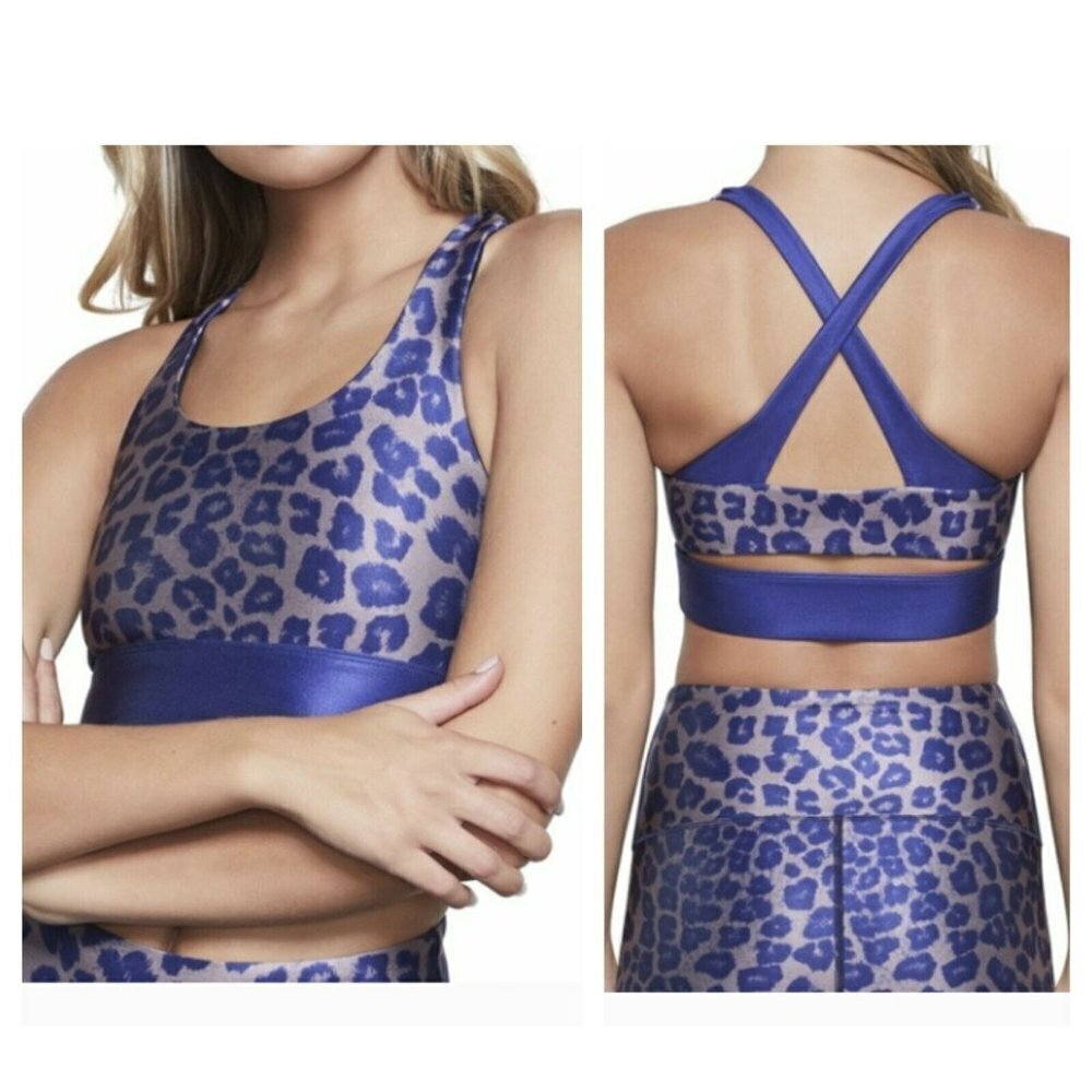 NWT Good American The Step Bra Leopard Bralette 0
